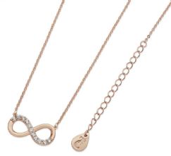 Part Tipperary Crystal Stone Set Infinity Pendant Rose Gold